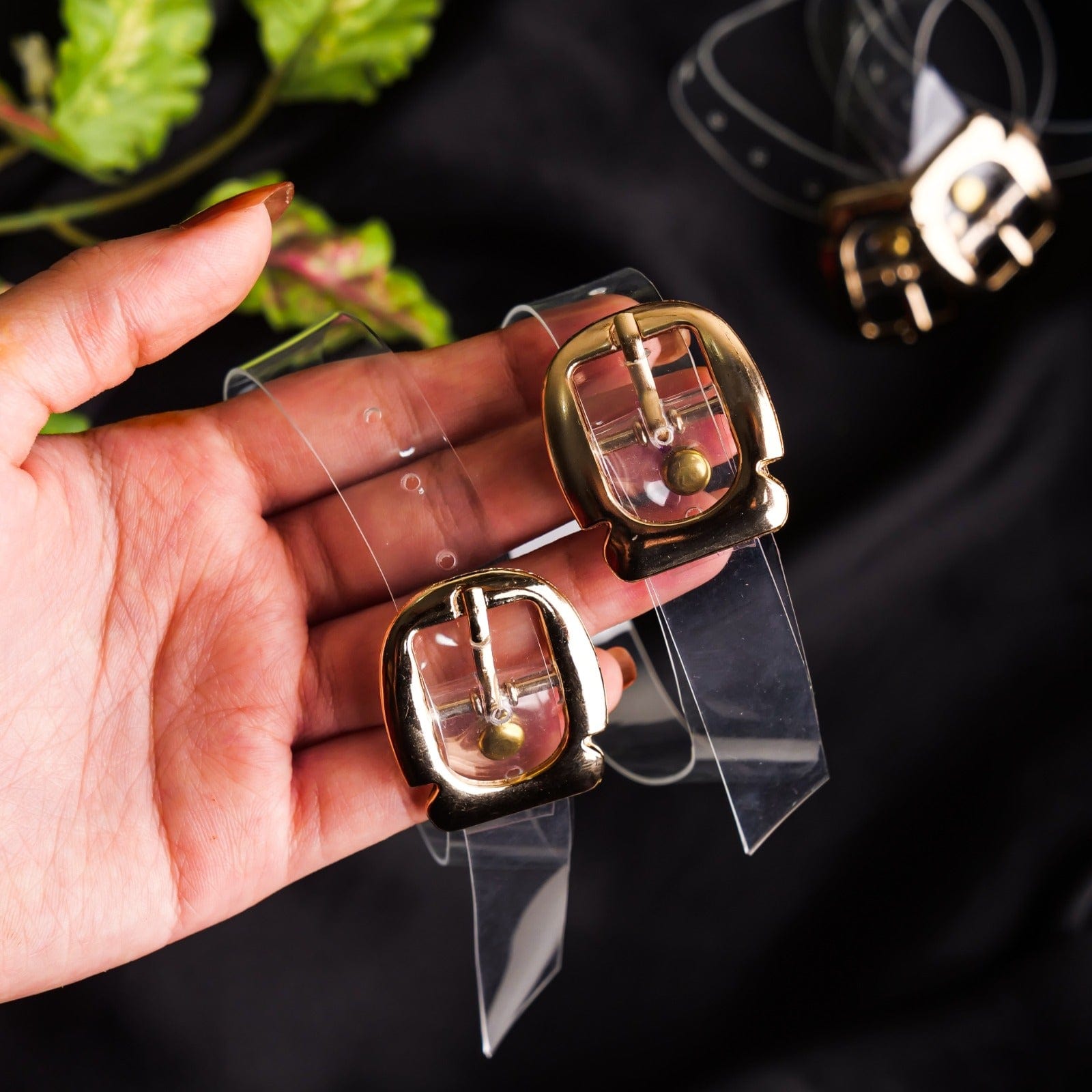 Pair Of Transparent Ankle Straps